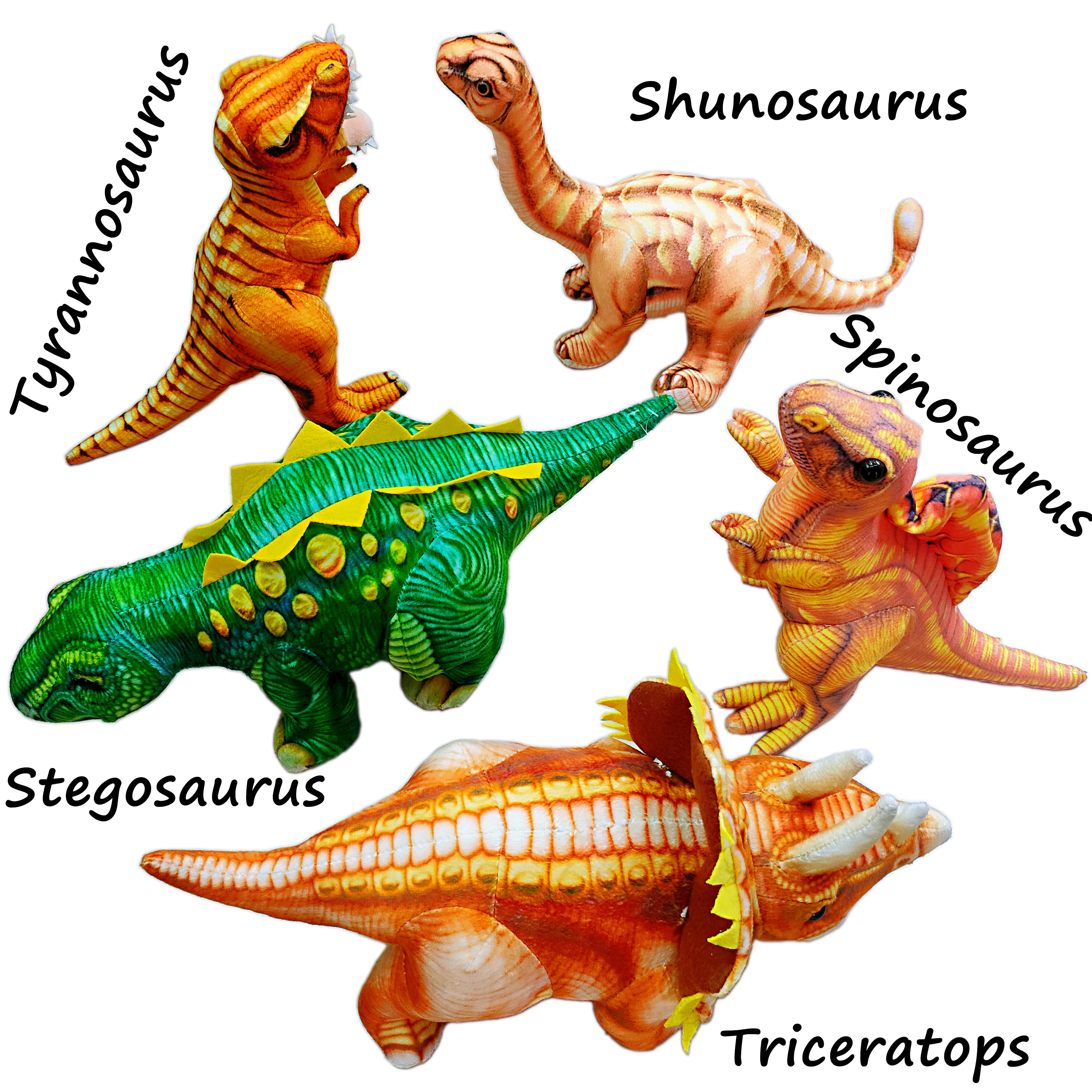 12" Printed Dinosaurs