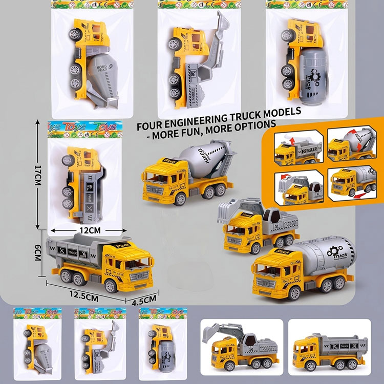 Pull Back Construction Trucks