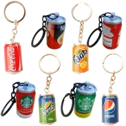 Mini Drink Can Keychains