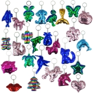 Glitter Sequin Keychains