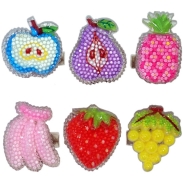 Flashing Crystal Fruit Rings
