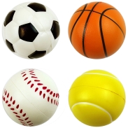 60mm Sports Stress Balls (grooved design)