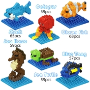 Micro Block Sea Animal Builds