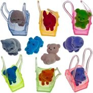 Fuzzy Pets in Baskets