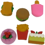 Mini Fast Food Erasers