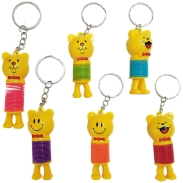Smiley Bear Spring Keychains
